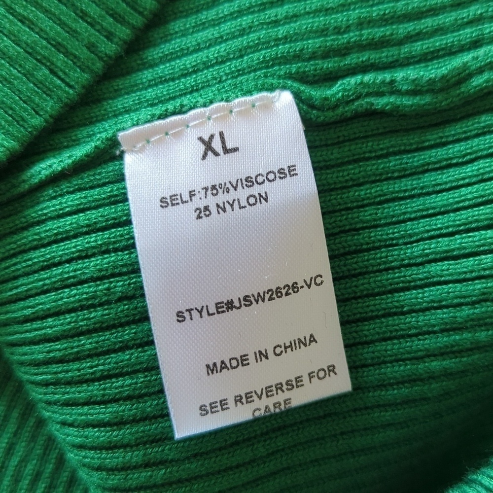 Vici Drape Knit Midi Sweater Dress in Green - Picture 8 of 9